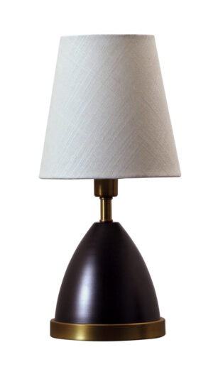 One Light Table Lamp by House of Troy - Geo Collection, Mahogany Bronze w/Weathered Brass Finish - GEO211