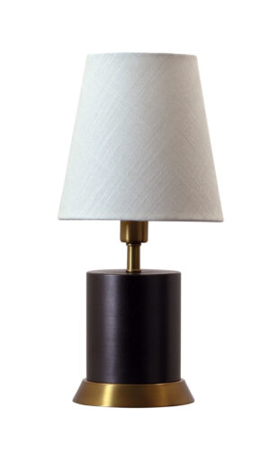 One Light Table Lamp by House of Troy - Geo Collection, Mahogany Bronze w/Weathered Brass Finish - GEO311