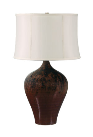 One Light Table Lamp by House of Troy - Scatchard Collection, Decorated Red Finish - GS160-DR