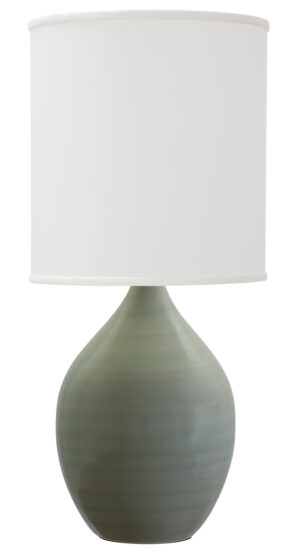 One Light Table Lamp by House of Troy - Scatchard Collection, Celadon Finish - GS201-CG