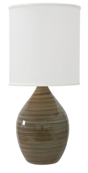 One Light Table Lamp by House of Troy - Scatchard Collection, Tigers Eye Finish - GS201-TE