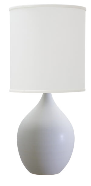 One Light Table Lamp by House of Troy - Scatchard Collection, White Matte Finish - GS301-WM
