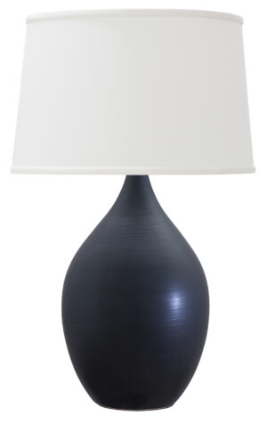 One Light Table Lamp by House of Troy - Scatchard Collection, Black Matte Finish - GS302-BM