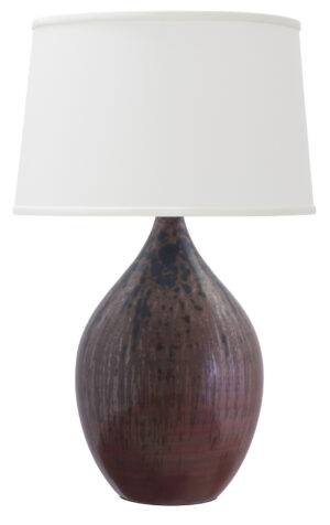 One Light Table Lamp by House of Troy - Scatchard Collection, Decorated Red Finish - GS302-DR