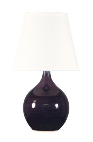 One Light Table Lamp by House of Troy - Scatchard Collection, Eggplant Finish - GS50-EG