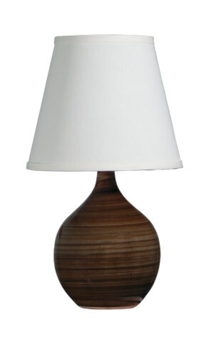 One Light Table Lamp by House of Troy - Scatchard Collection, Tigers Eye Finish - GS50-TE