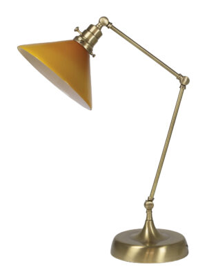 One Light Table Lamp by House of Troy - Otis Collection, Antique Brass Finish - OT650-AB-AM