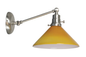 One Light Wall Sconce by House of Troy - Otis Collection, Satin Nickel Finish - OT675-SN-AM