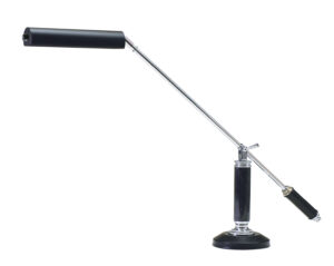 LED Piano/Desk Lamp by House of Troy - Piano/Desk Collection, Black/Chrome Finish - PLED192-627