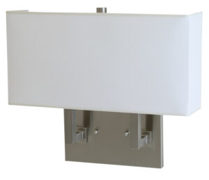 Two Light Wall Sconce by House of Troy - Wall Sconce Collection, Satin Nickel Finish - WL632-SN