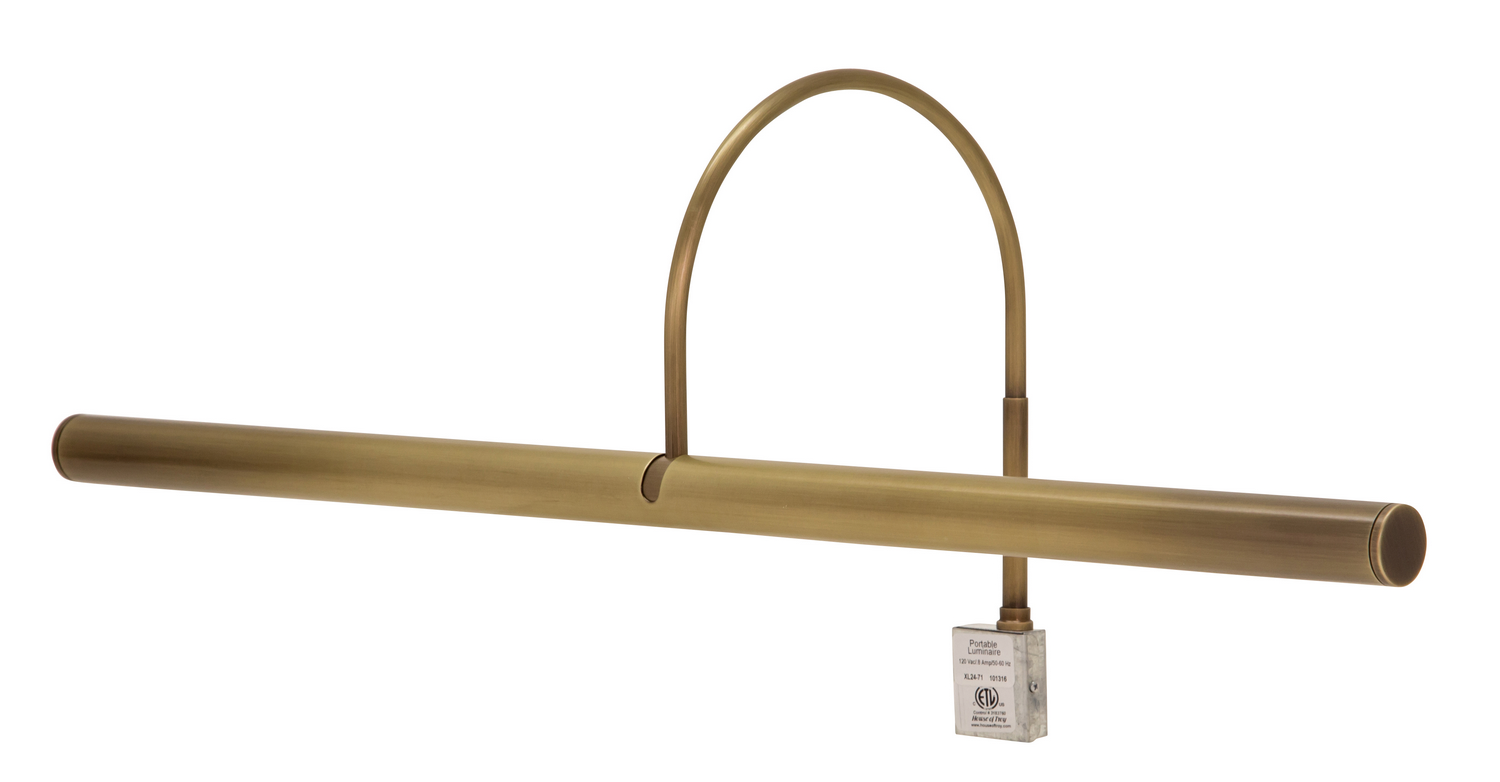 Four Light Picture Light by House of Troy - Slim-line Collection, Antique Brass Finish - XL24-71