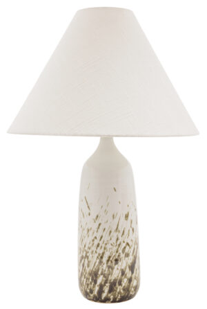 One Light Table Lamp by House of Troy - Scatchard Collection, Decorated White Gloss Finish - GS100-DWG