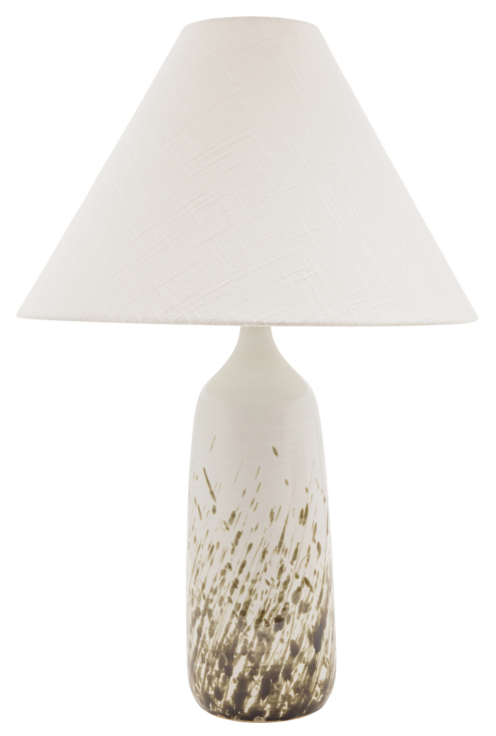 One Light Table Lamp by House of Troy - Scatchard Collection, Decorated White Gloss Finish - GS100-DWG