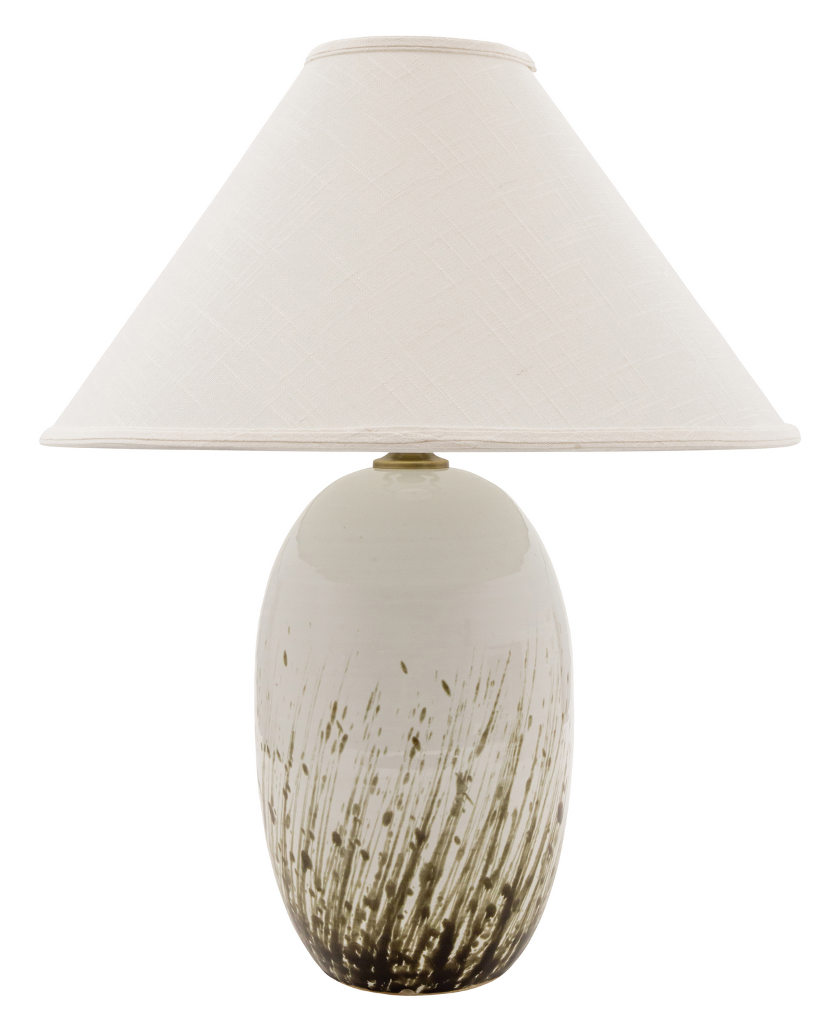 One Light Table Lamp by House of Troy - Scatchard Collection, Decorated White Gloss Finish - GS150-DWG