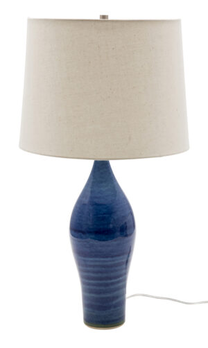One Light Table Lamp by House of Troy - Scatchard Collection, Blue Gloss Finish - GS170-BG