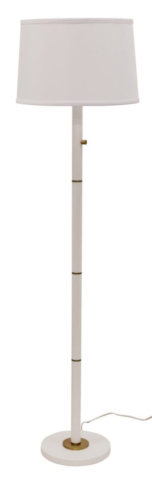 Three Light Floor Lamp by House of Troy - Rupert Collection, White Finish - RU703-WT