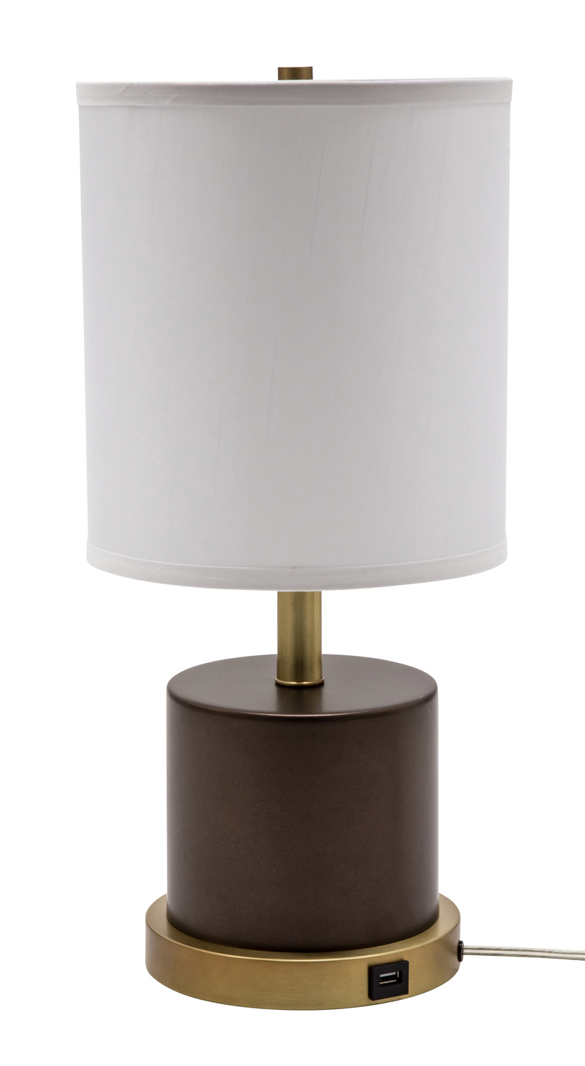 One Light Table Lamp by House of Troy - Rupert Collection, Chestnut Bronze Finish - RU752-CHB
