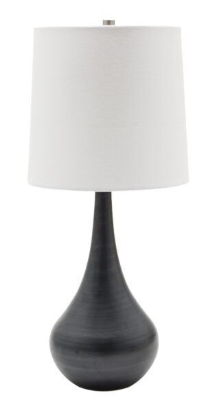 One Light Table Lamp by House of Troy - Scatchard Collection, Black Matte Finish - GS180-BM