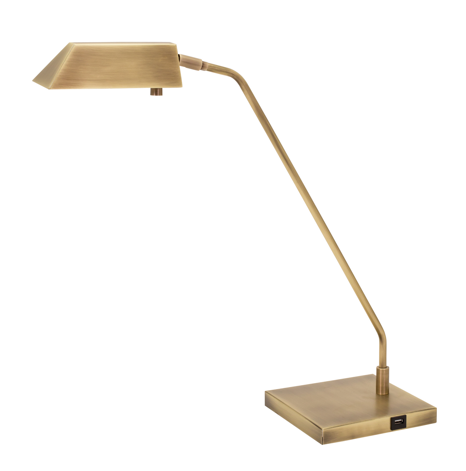 LED Table Lamp by House of Troy - Newbury Collection, Antique Brass Finish - NEW250-AB