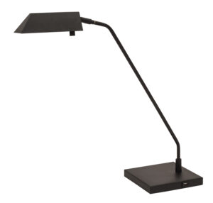 LED Table Lamp by House of Troy - Newbury Collection, Satin Nickel Finish - NEW250-BLK