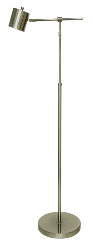 LED Floor Lamp by House of Troy - Morris Collection, Satin Nickel Finish - MO200-SN