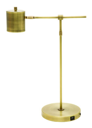 LED Table Lamp by House of Troy - Morris Collection, Antique Brass Finish - MO250-AB