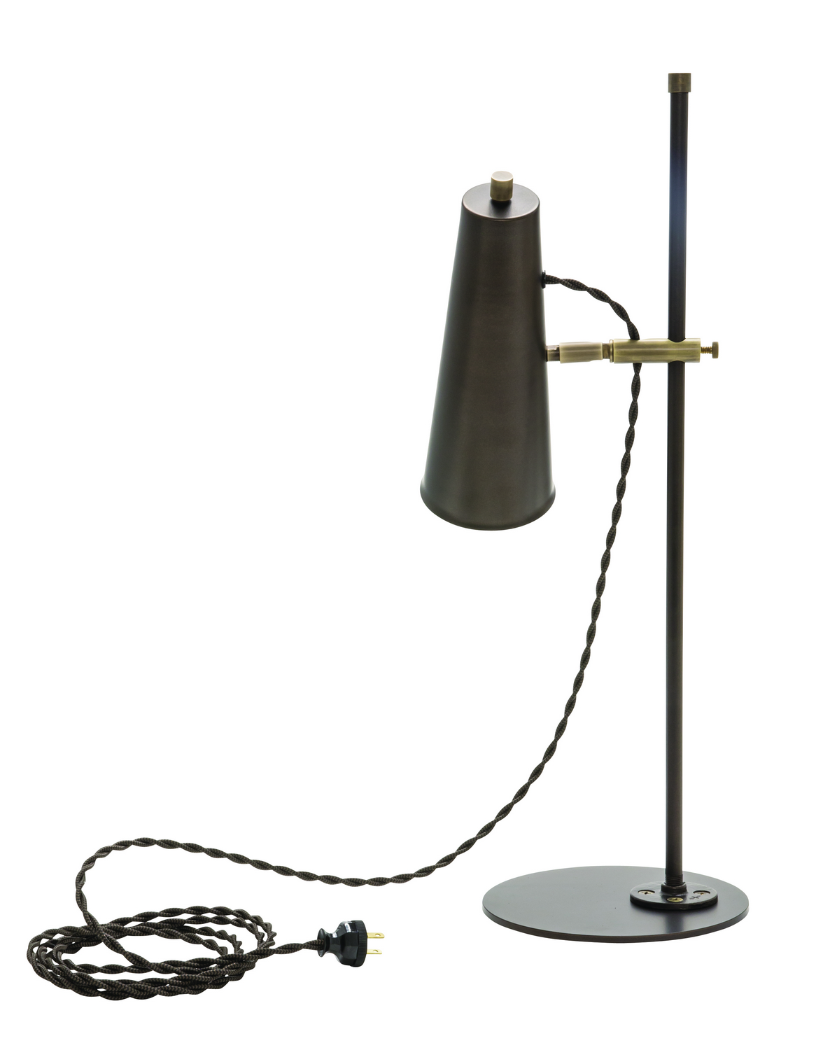 LED Table Lamp by House of Troy - Norton Collection, Chestnut Bronze/Antique Brass Finish - NOR350-CHBAB
