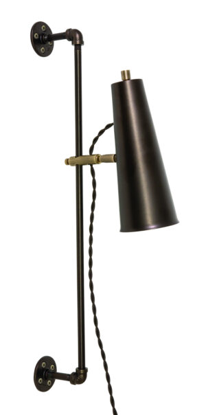 LED Wall Sconce by House of Troy - Norton Collection, Chestnut Bronze/Antique Brass Finish - NOR375-CHBAB