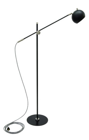 LED Floor Lamp by House of Troy - Orwell Collection, Black/Satin Nickel Finish - OR700-BLKSN