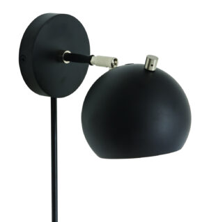 LED Wall Sconce by House of Troy - Orwell Collection, Black w/Satin Nickel Finish - OR775-BLKSN