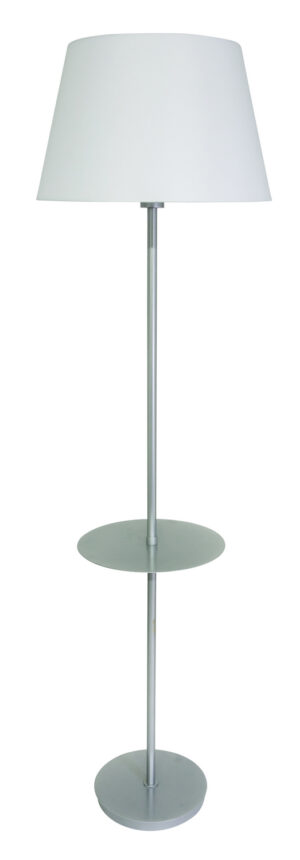 Three Light Floor Lamp by House of Troy - Vernon Collection, Platinum Gray Finish - VER502-PG