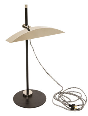 LED Table Lamp by House of Troy - Shelburne Collection, Matte Black/Polished Nickel Finish - DSK500-BLKPN