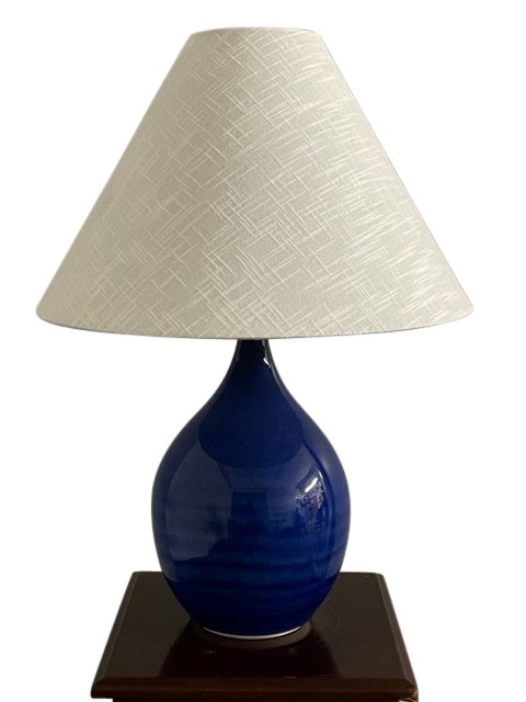 One Light Table Lamp by House of Troy - Scatchard Collection, Imperial Blue Finish - GS300-IMB - Image 2